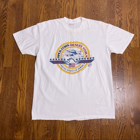 Vintage Other - Operation Desert Storm America Military Vtg Shirt